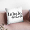 Inhale Exhale Throw Pillow By Little Pitti
