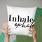 Inhale Exhale Throw Pillow By Little Pitti
