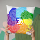 Mandala Chakra Throw Pillow By Little Pitti