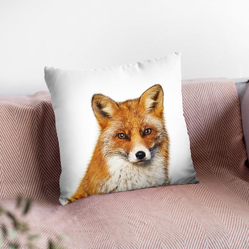 Fox L P Throw Pillow By Little Pitti