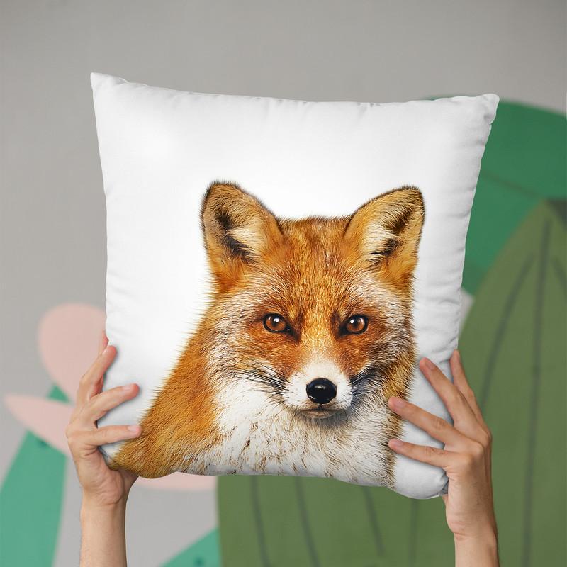 Fox L P Throw Pillow By Little Pitti