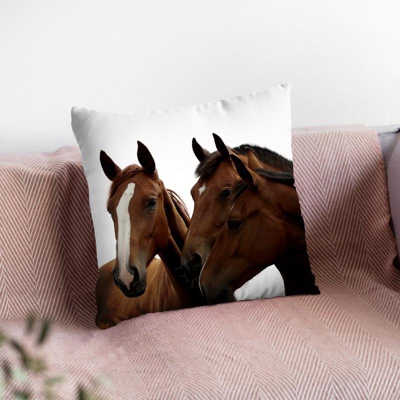 Horse1 Throw Pillow By Little Pitti