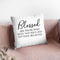 Blessed Throw Pillow By Little Pitti