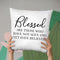 Blessed Throw Pillow By Little Pitti
