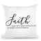 Faith Does Not Make Things Easy Throw Pillow By Little Pitti