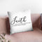 Faith Does Not Make Things Easy Throw Pillow By Little Pitti