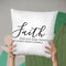 Faith Does Not Make Things Easy Throw Pillow By Little Pitti