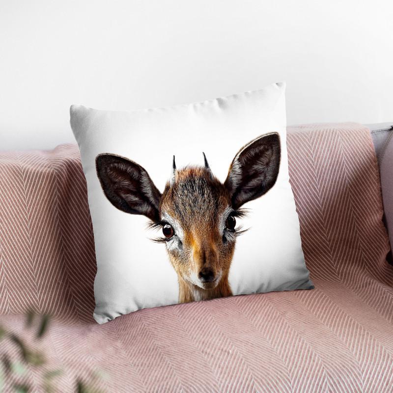 Baby Deer2 Throw Pillow By Little Pitti