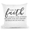 Faith Throw Pillow By Little Pitti