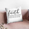 Faith Throw Pillow By Little Pitti