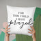 For This Child I Have Prayed Throw Pillow By Little Pitti
