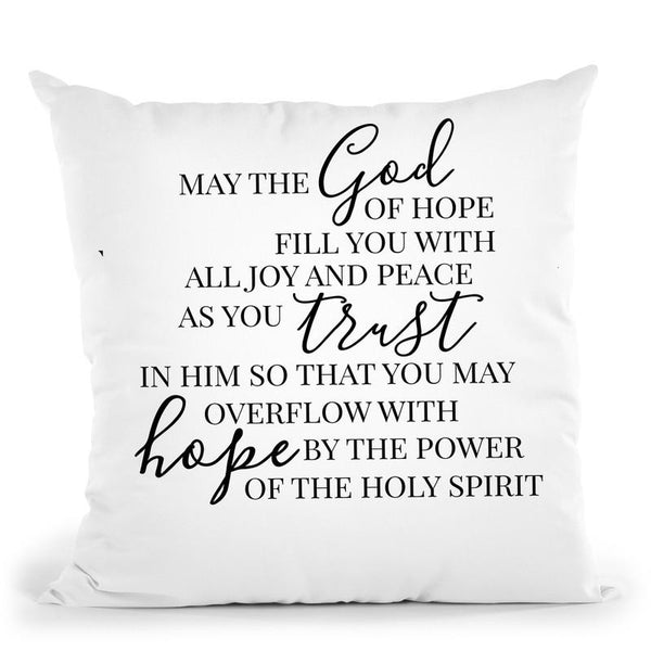 God, Trust, Hope Throw Pillow By Little Pitti