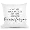 He Cares For You Throw Pillow By Little Pitti