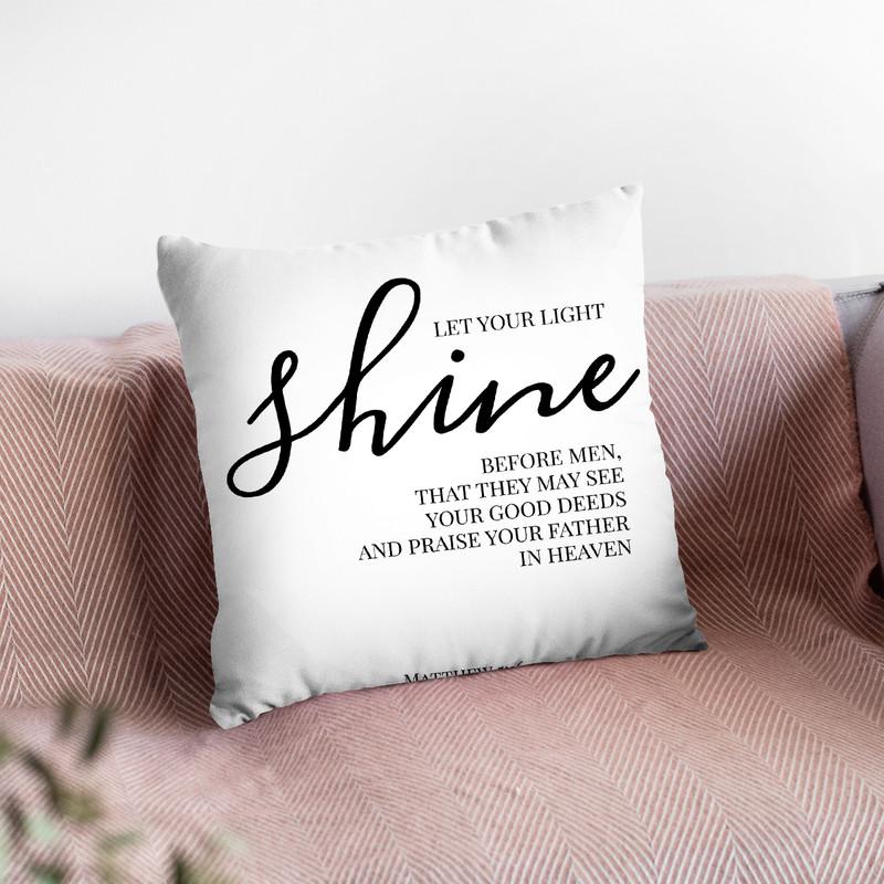Let Your Lightine Throw Pillow By Little Pitti