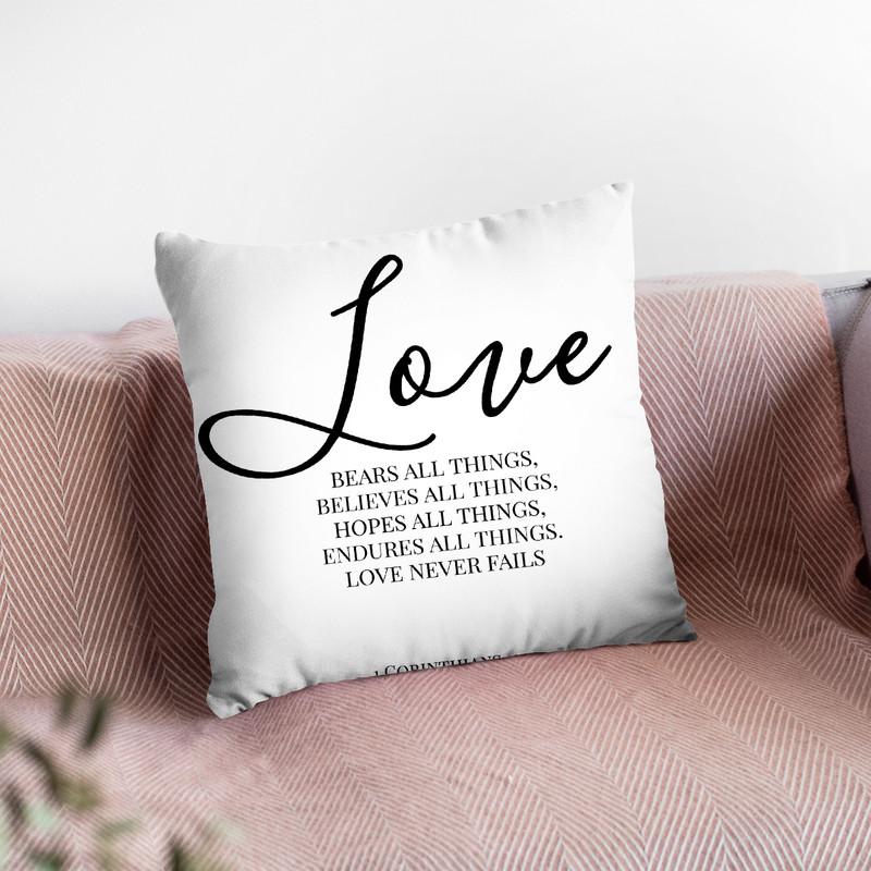 Love Bears All Things Throw Pillow By Little Pitti