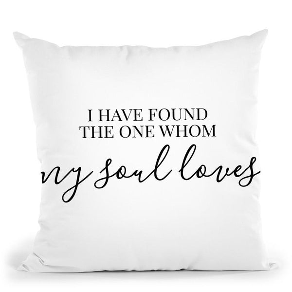 My Soul Loves Throw Pillow By Little Pitti