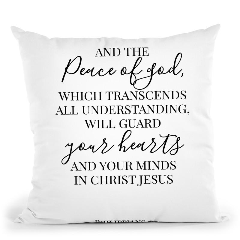 Peace Of God Throw Pillow By Little Pitti
