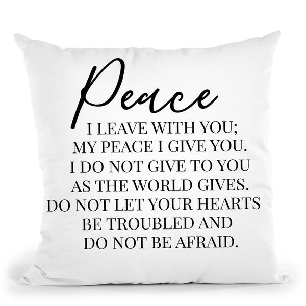 Peace Throw Pillow By Little Pitti