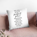 Perfect Peace Throw Pillow By Little Pitti