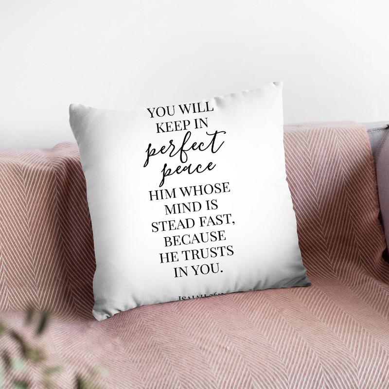 Perfect Peace Throw Pillow By Little Pitti