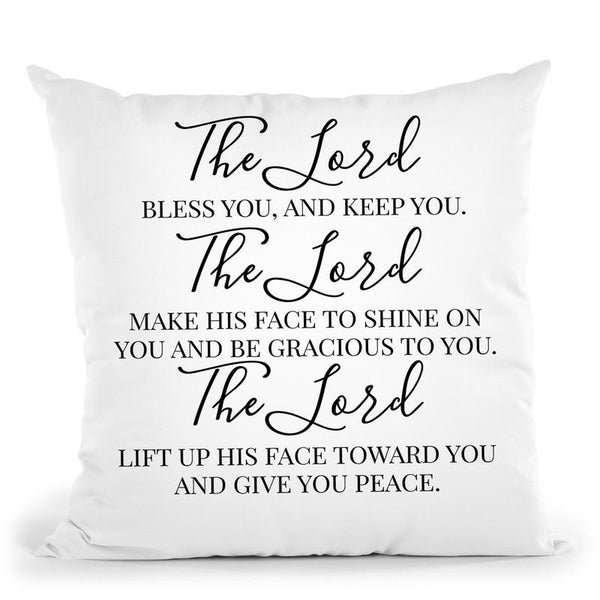 The Lord Blessed You Throw Pillow By Little Pitti