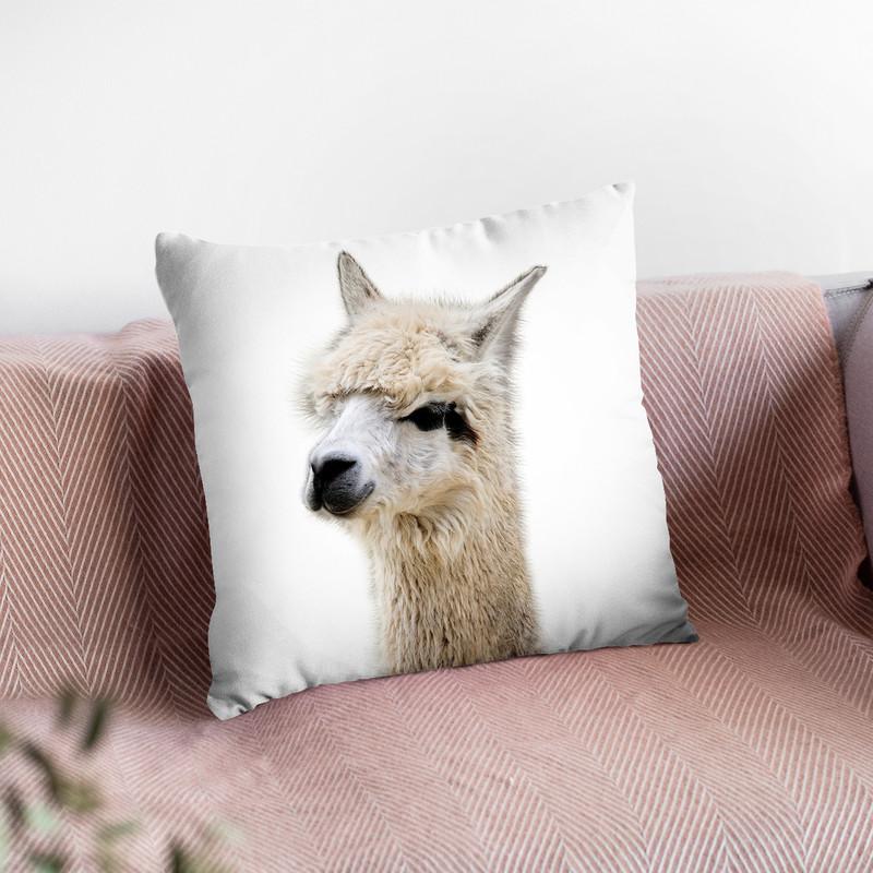 Lama Lp Throw Pillow By Little Pitti