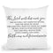 The Lord Watches Over You Throw Pillow By Little Pitti