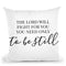 The Lord Will Fight For You Throw Pillow By Little Pitti