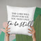 The Lord Will Fight For You Throw Pillow By Little Pitti
