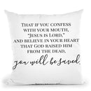 You Will Be Saved Throw Pillow By Little Pitti