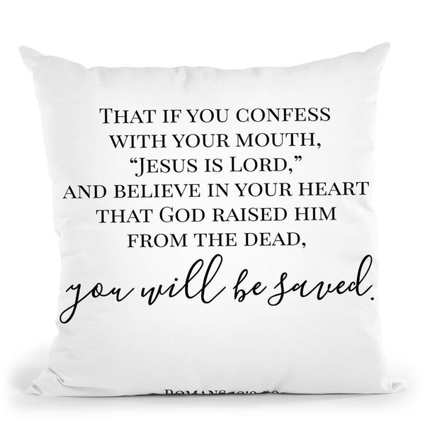 You Will Be Saved Throw Pillow By Little Pitti