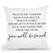 You Will Be Saved Throw Pillow By Little Pitti