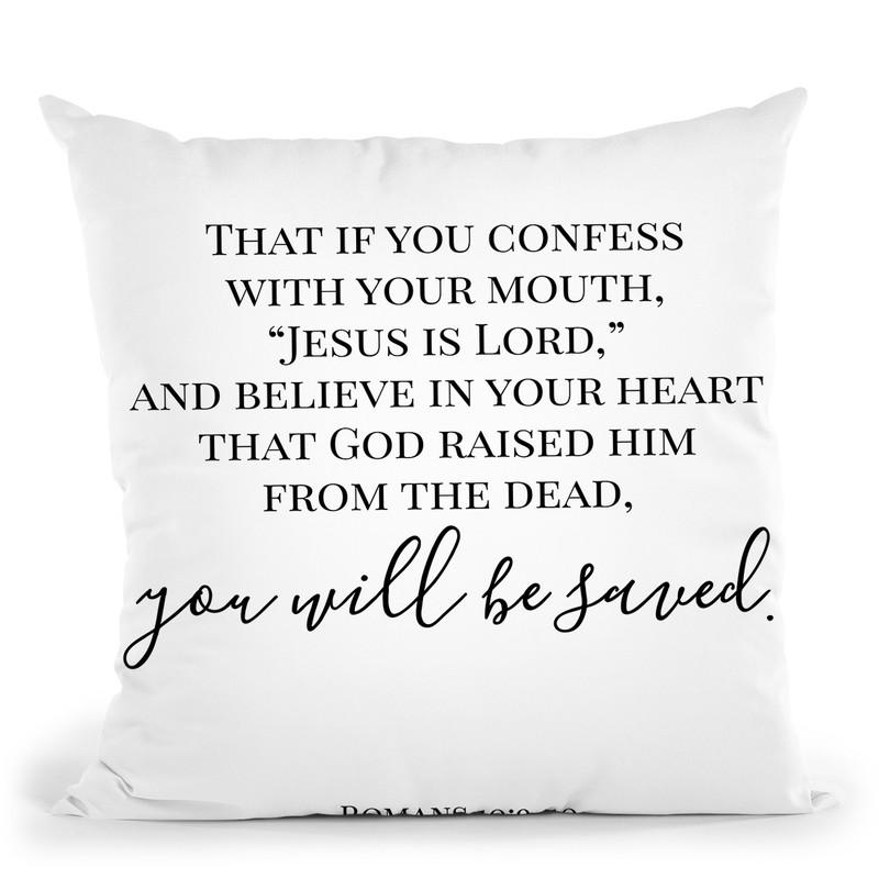 You Will Be Saved Throw Pillow By Little Pitti