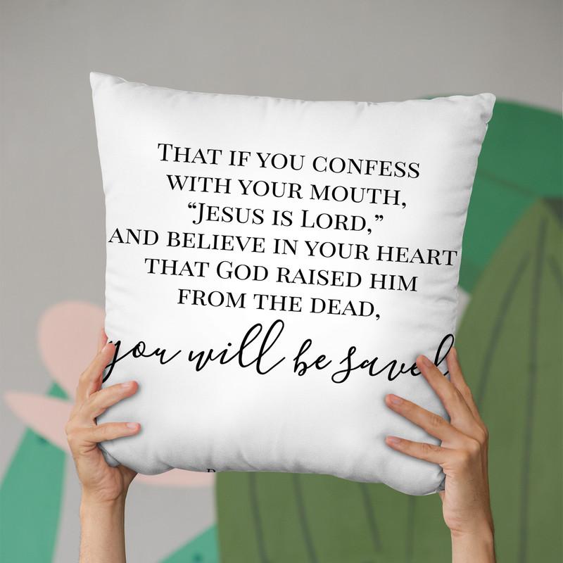 You Will Be Saved Throw Pillow By Little Pitti