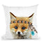 Baby Fox Throw Pillow By Little Pitti