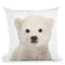 Baby Polar Bear Throw Pillow By Little Pitti