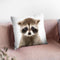 Baby Raccoon Throw Pillow By Little Pitti