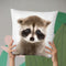Baby Raccoon Throw Pillow By Little Pitti