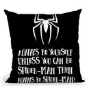 Be Spider-Man Throw Pillow By Little Pitti