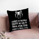 Be Spider-Man Throw Pillow By Little Pitti