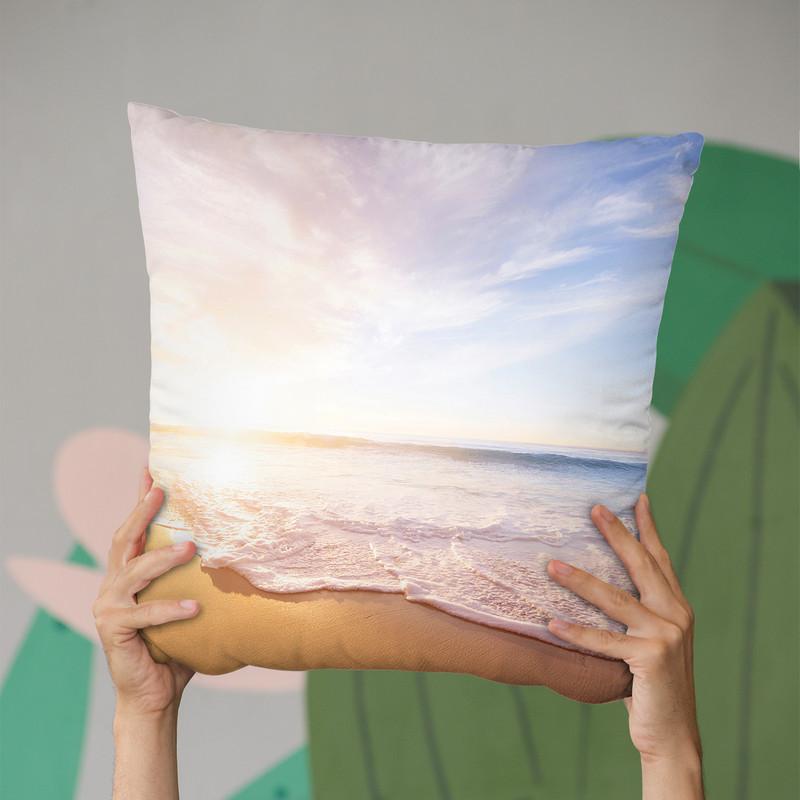 Beach Ii Throw Pillow By Little Pitti