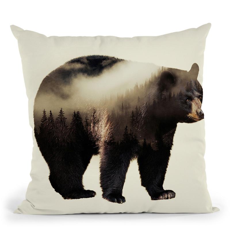 Bear Throw Pillow By Little Pitti
