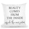 Beauty Comes From Throw Pillow By Little Pitti