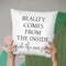 Beauty Comes From Throw Pillow By Little Pitti