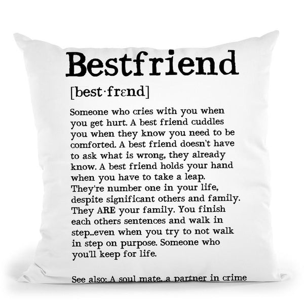 Bestfriend Throw Pillow By Little Pitti