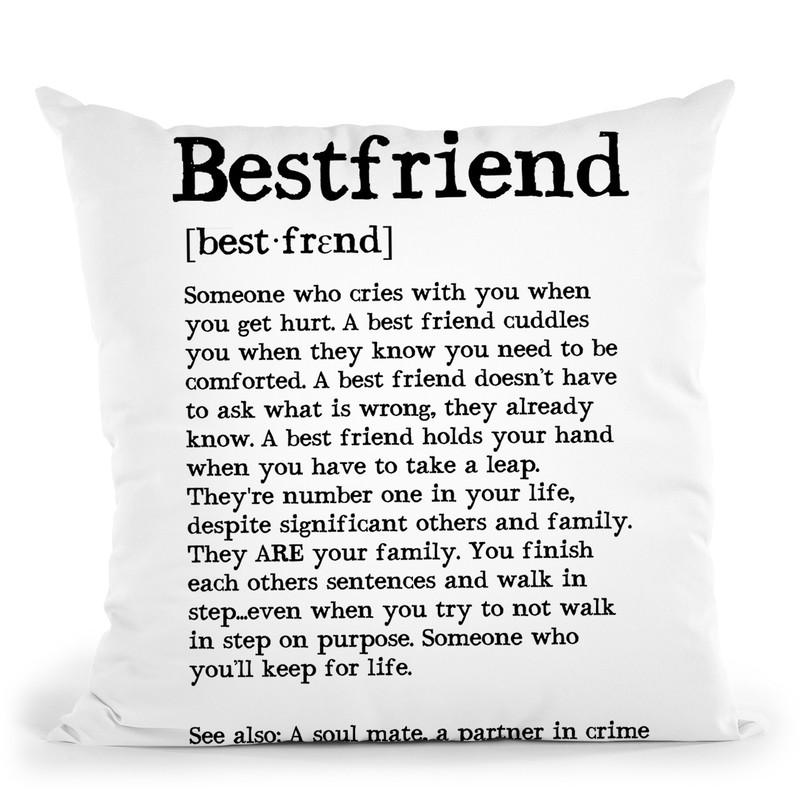 Bestfriend Throw Pillow By Little Pitti