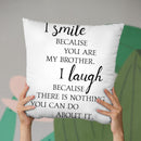 Brother Throw Pillow By Little Pitti