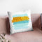 Brush Stroke Blue Throw Pillow By Little Pitti