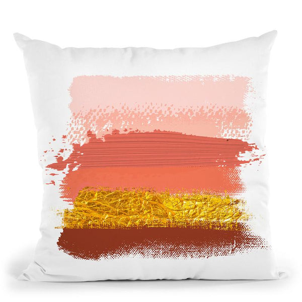 Brush Stroke Pink Throw Pillow By Little Pitti