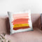 Brush Stroke Pink Throw Pillow By Little Pitti